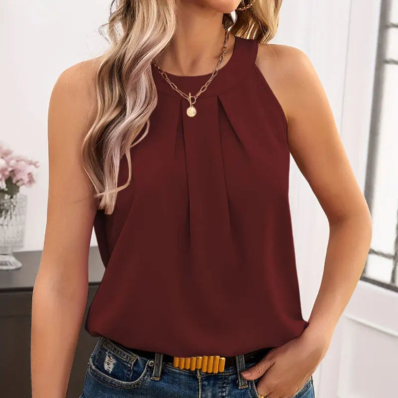 Blakely – Blusa V-Neck de Corte Relajado