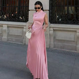 Ellison - Vestido Maxi Drapado Elegante