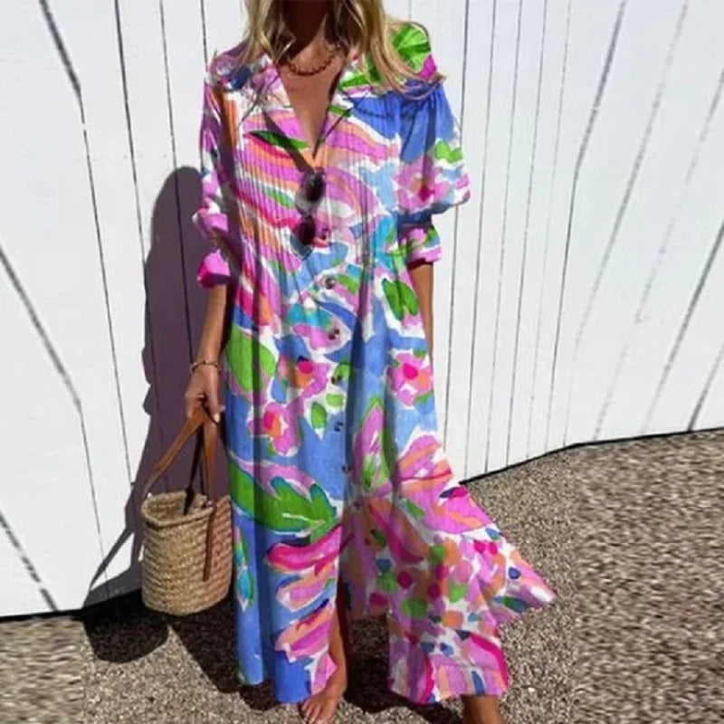 Jessy | Vestido Maxi Boho de Lujo (Casi agotado)