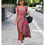 Yasmine | Vestido V-Cuello Elegante