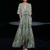 Jamie - Vestido Elegante con Patrón de Flores