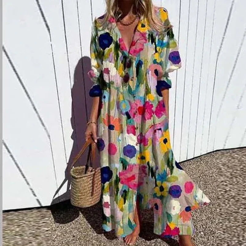 Grace™ - Vestido Maxi Boho de Lujo