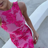 Iris | Vestido de Noche Ajustado de Malla Floral