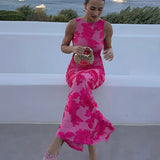 Alora - Elegante Vestido Maxi Floral