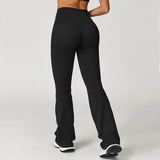Pantalones de gimnasio con pernera de campana