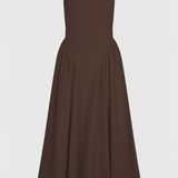 Verona Vestido Midi con Escote Cuadrado