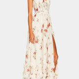 Luna Vestido Maxi Corsé Floral