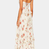 Luna Vestido Maxi Corsé Floral