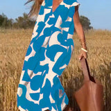 Sarinya - Vestido Impreso Con Escote en V