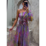 Cecelia - Vestido Maxi de Una Manga