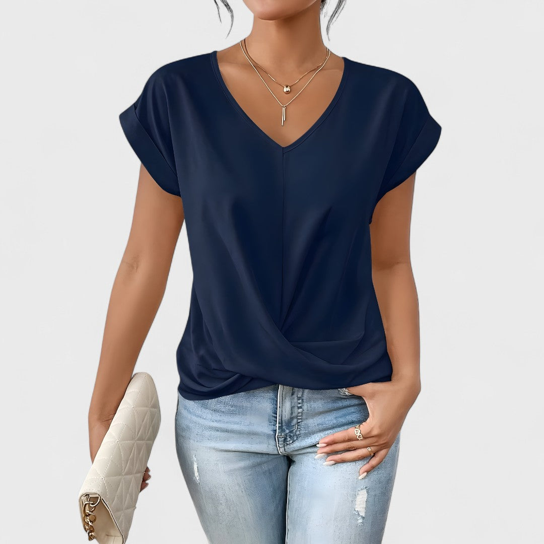 Maia – Top de V trenzado