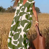 Lauren | Vestido de Corte A Sin Mangas Abstracto