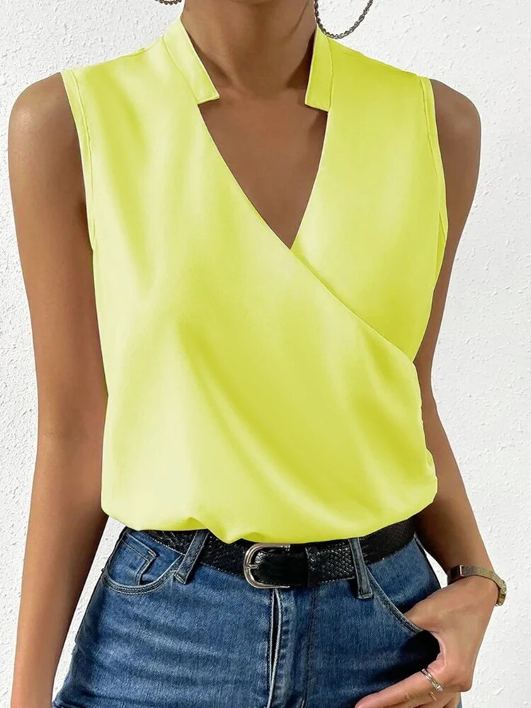 Emma | Top Casual V-Neck Elegante