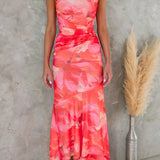 Xanthe - Vestido Maxi Plisado de Verano