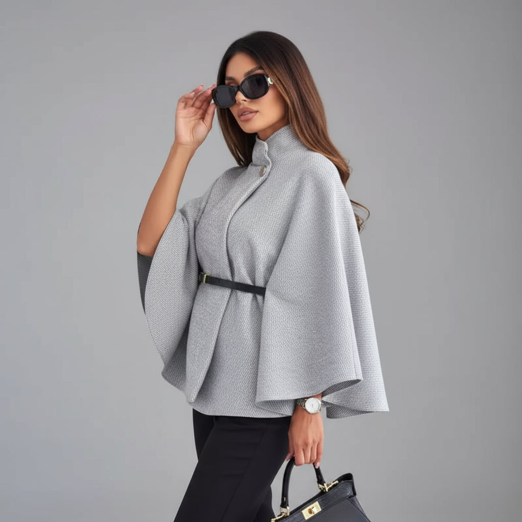 Mila - Elegante chaqueta con mangas de mariposa y cinturón