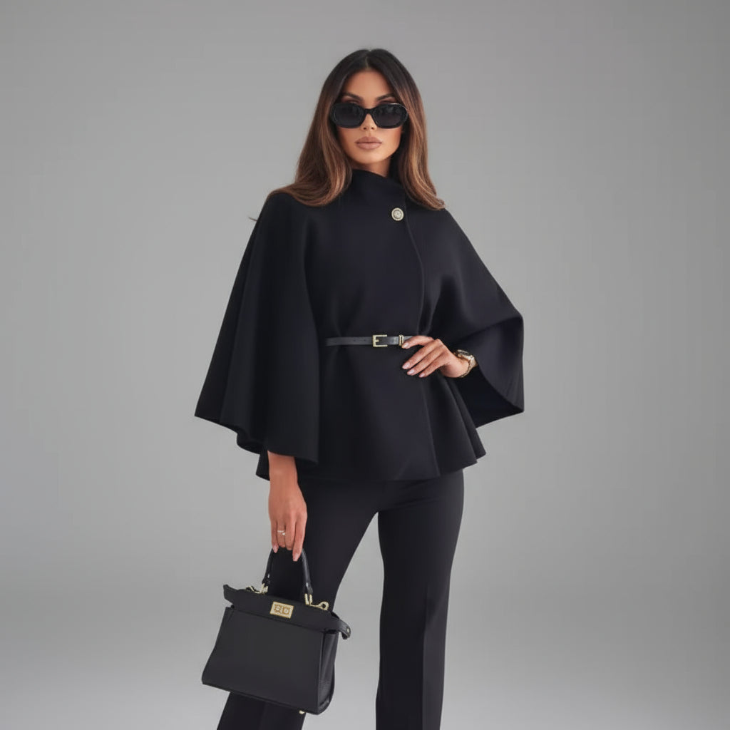 Mila - Elegante chaqueta con mangas de mariposa y cinturón