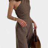 Magnolia Mono Elegante de Un Hombro con Fruncidos