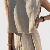 Lauren Conjunto de Dos Piezas de Pierna Ancha