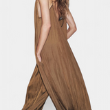 Lucy Mono Largo Plisado con Silueta Relajada