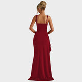 Zariani Elegante Maxi Vestido con Espalda Abierta