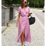 Yasmine | Vestido V-Cuello Elegante