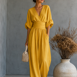 Ariel - Mono elegante de escote en V y pierna ancha
