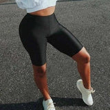 Shorts deportivos brillantes para mujeres